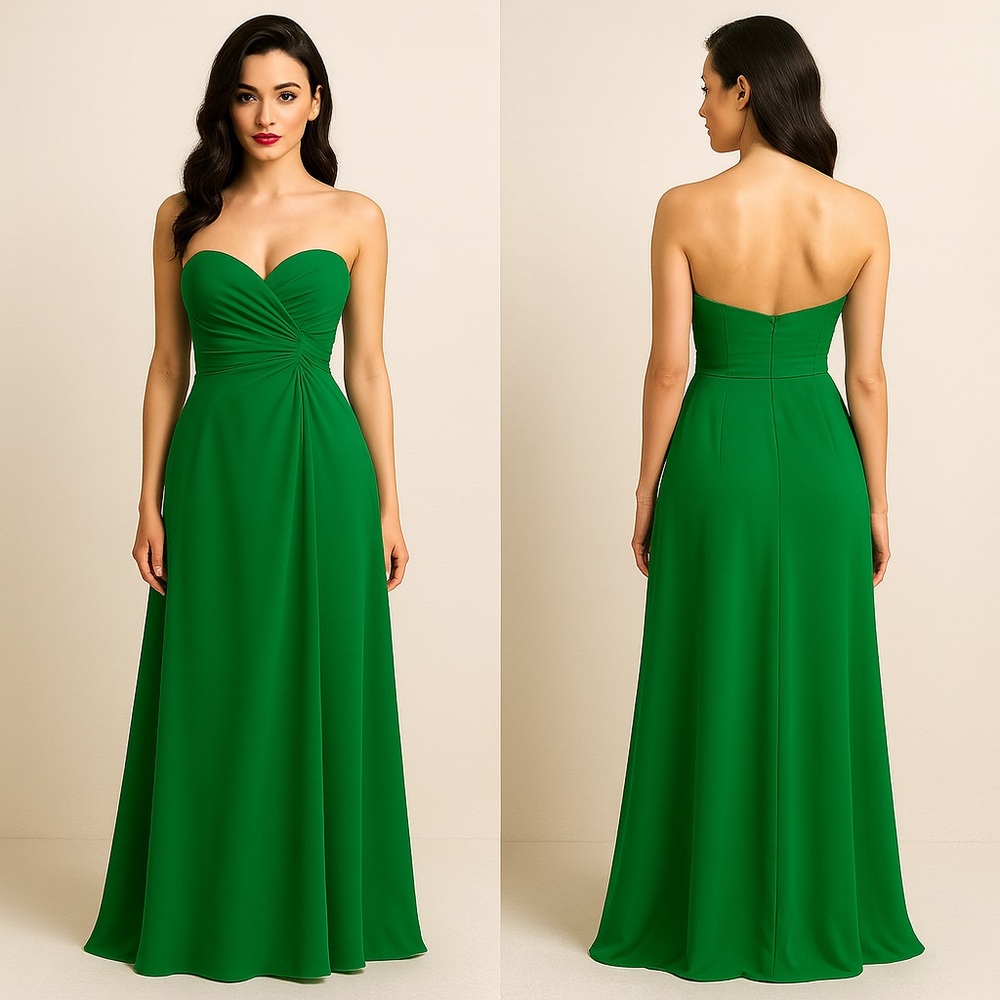 Faviana Green Strapless Evening Gown Sz. 16 NWT‎